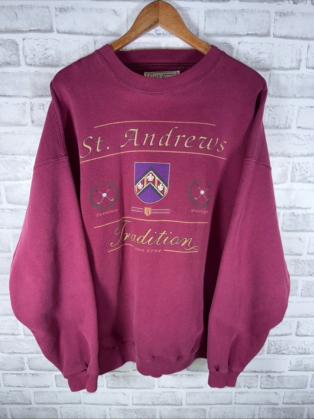 VTG GALT SAND St Andrew Sweatshirt Mens XL MADE IN USA